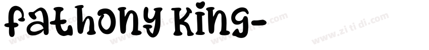 fathony king字体转换